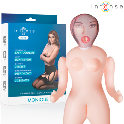 INTENSE DOLLS - MONIQUE MUÑECA HINCHABLE CON TRES ORIFICIOS - sexbliss - Foto 1