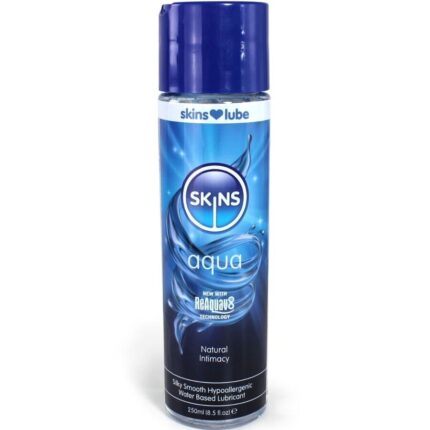 SKINS - AQUA LUBRICANTE BASE DE AGUA 250 ML - sexbliss - Foto 1
