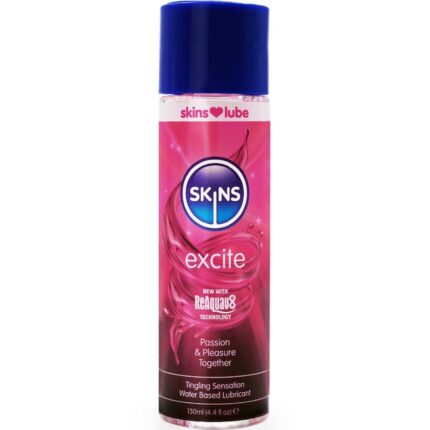 SKINS - EXCITE LUBRICANTE BASE DE AGUA 130 ML - sexbliss - Foto 1