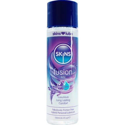 SKINS - FUSION LUBRICANTE HÍBRIDO BASE DE AGUA & SILICONA 130 ML - sexbliss - Foto 1