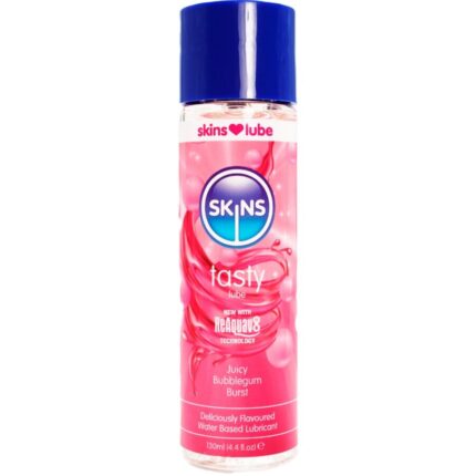 SKINS - TASTY LUBRICANTE BASE DE AGUA CHICLE 130 ML - sexbliss - Foto 1