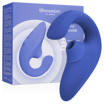 WOMANIZER - BLEND ESTIMULADOR VIBRADOR RABBIT AZUL - sexbliss - Foto 1