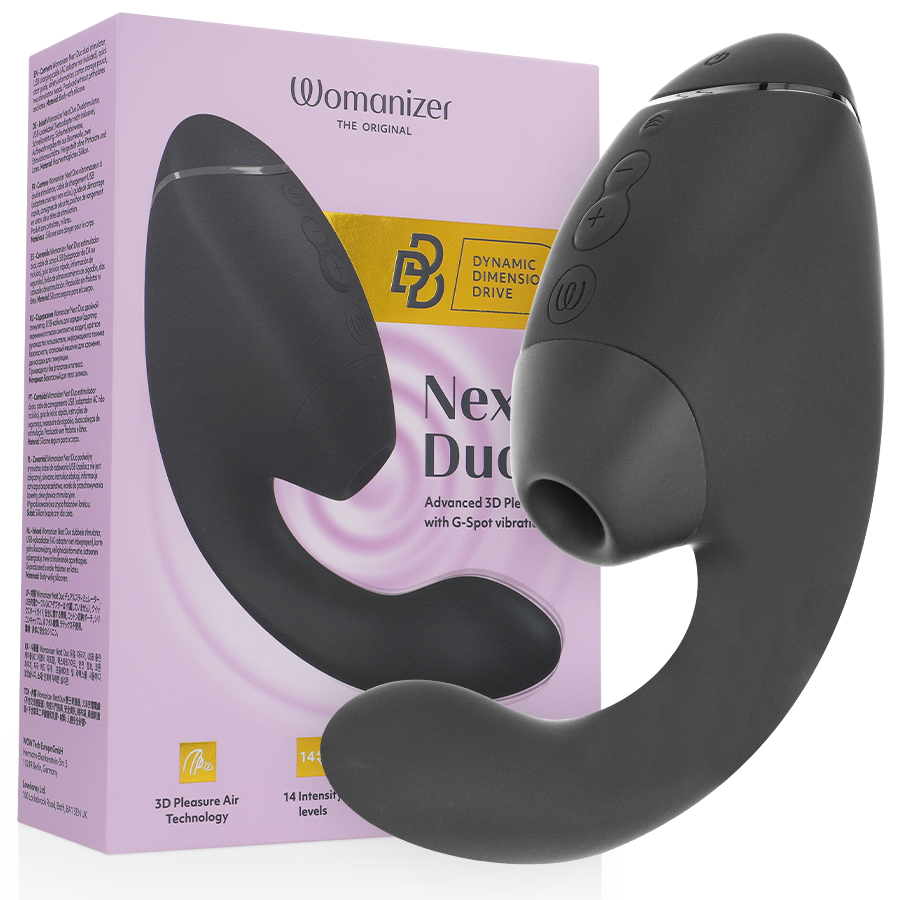 WOMANIZER - DUO NEXT ESTIMULADOR VIBRADOR DUAL CLÍTORIS & PUNTO·G NEGRO - Foto 1 WOMANIZER - DUO NEXT ESTIMULADOR VIBRADOR DUAL CLÍTORIS & PUNTO·G NEGRO - sexbliss - Foto 1