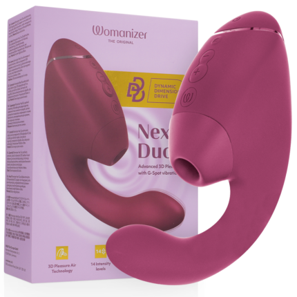 WOMANIZER - DUO NEXT ESTIMULADOR VIBRADOR DUAL CLÍTORIS & PUNTO·G ROSA - sexbliss - Foto 1