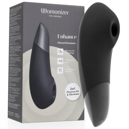 WOMANIZER - ENHANCE ESTIMULADOR DE CLITORÍS NEGRO - sexbliss - Foto 1