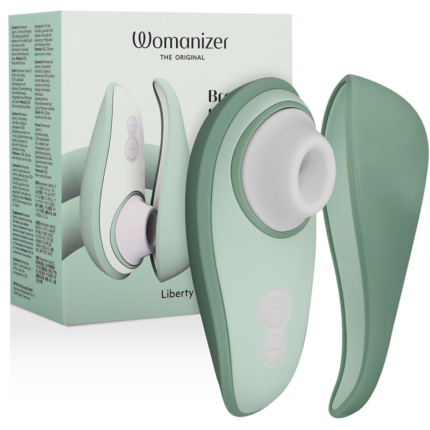 WOMANIZER - LIBERTY 2 ESTIMULADOR & SUCCIONADOR CLÍTORIS VERDE CLARO - sexbliss - Foto 1