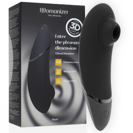 WOMANIZER - NEXT ESTIMULADOR DE CLITORÍS NEGRO - sexbliss - Foto 1