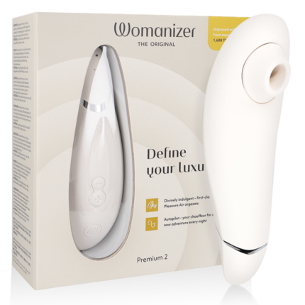 WOMANIZER - PREMIUM 2 ESTIMULADOR DE CLÍTORIS GRIS - sexbliss - Foto 1