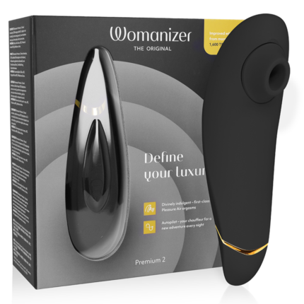WOMANIZER - PREMIUM 2 ESTIMULADOR DE CLÍTORIS NEGRO - sexbliss - Foto 1