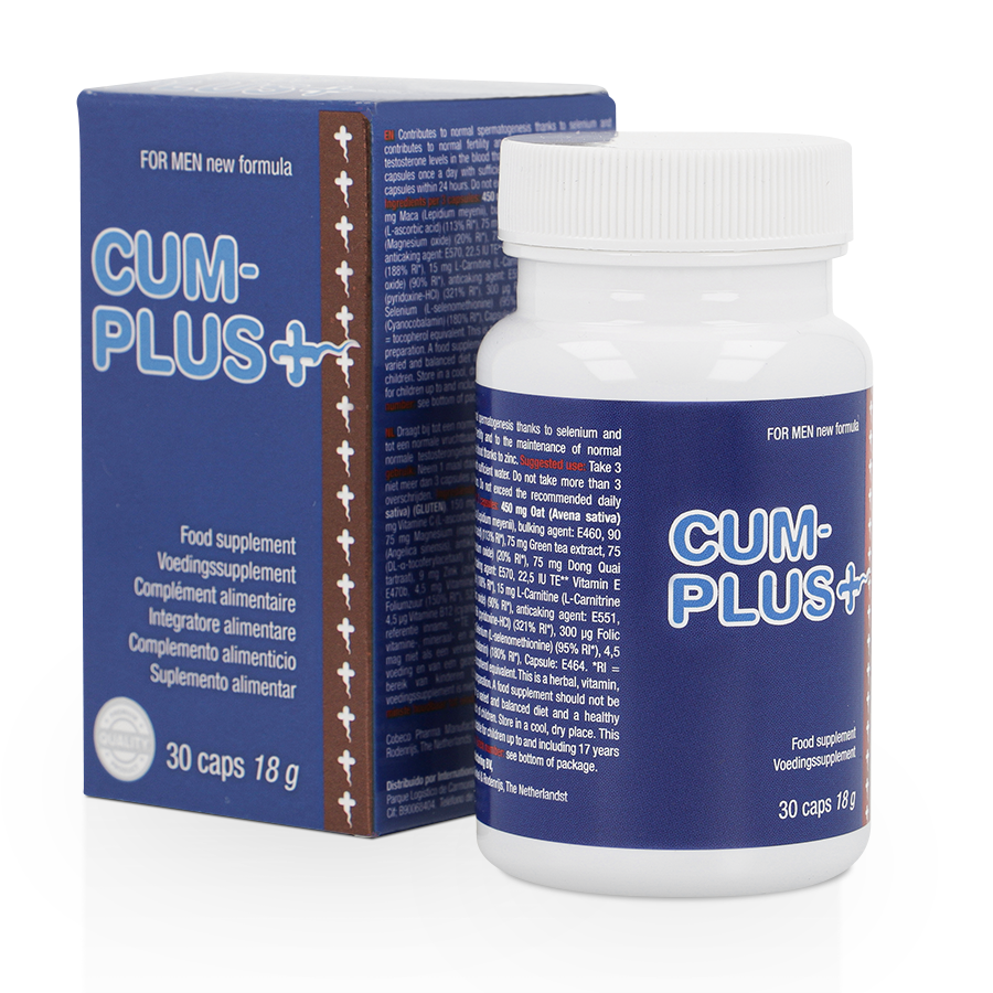 Cum Plus – Complemento alimenticio para la calidad del esperma y el bienestar masculino - sexbliss - Foto 1
