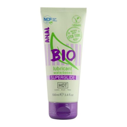 HOT - BIO LUBRICANT LUBRICANTE BIO BASE AGUA SUPERGLIDE ANAL 100 ML - sexbliss - Foto 1