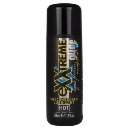 HOT - EXXTREME GLIDE LUBRICANTE BASE SILICONA + ACEITE CONFORT A+ 50 ML - sexbliss - Foto 1