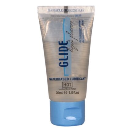 HOT - GLIDE LIQUID PLEASURE LUBRICANTE BASE AGUA 30 ML - sexbliss - Foto 1