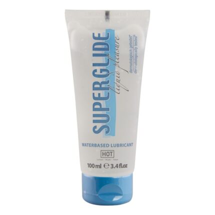 HOT - SUPERGLIDE LIQUID PLEASURE LUBRICANTE BASE AGUA 100 ML - sexbliss - Foto 1