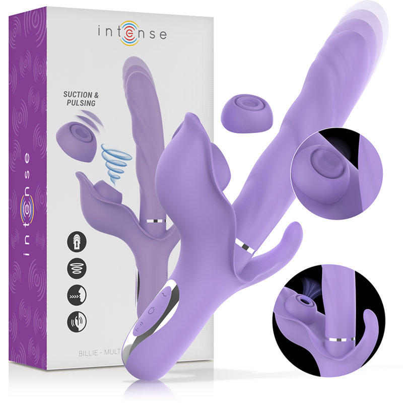 INTENSE - BILLIE VIBRADOR MULTIFUNCIÓN RECARGABLE SUCCIONADOR CON PULSADOR MORADO - Foto 1 INTENSE - BILLIE VIBRADOR MULTIFUNCIÓN RECARGABLE SUCCIONADOR CON PULSADOR MORADO - sexbliss - Foto 1
