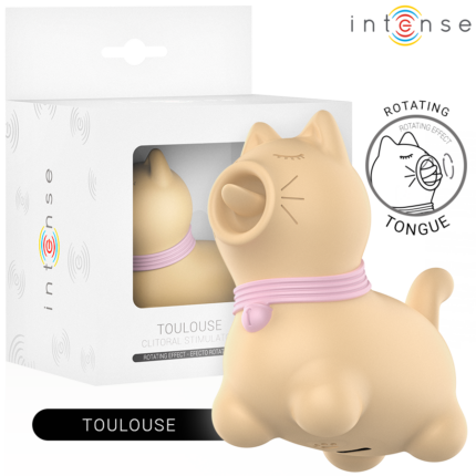 INTENSE - TOULOUSE ESTIMULADOR CON LENGUA ROTATIVA 360º AMARILLO - sexbliss - Foto 1