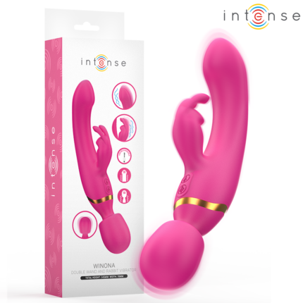 INTENSE - WINONA DOBLE VIBRADOR RABBIT & WAND - sexbliss - Foto 1