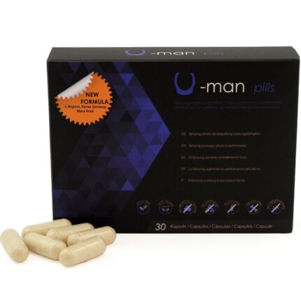 500 COSMETICS - U-MAN ENHANCES PENIS SIZE AND SEXUAL POWER - 30 CAPSULES - sexbliss - Foto 1