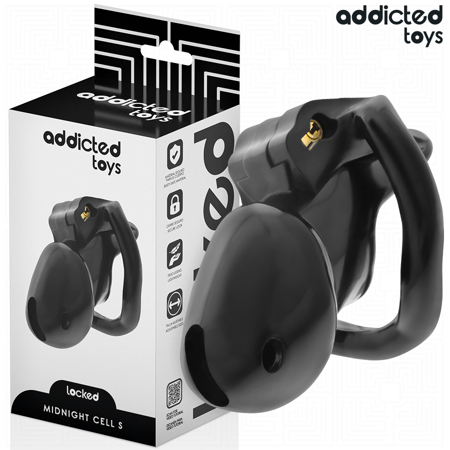 ADDICTED TOYS LOCKED - MINDNIGHT CELL PENIS CAGE SIZE S - Foto 1 ADDICTED TOYS LOCKED - MINDNIGHT CELL PENIS CAGE SIZE S - sexbliss - Foto 1