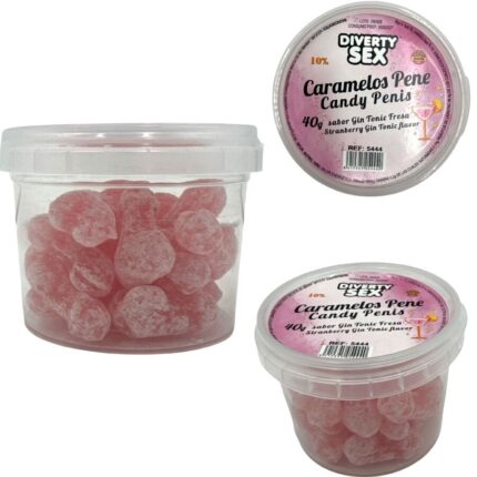 DIABLO PICANTE - 20 GIN & TONIC FLAVORED PENIS CANDIES - sexbliss - Foto 1