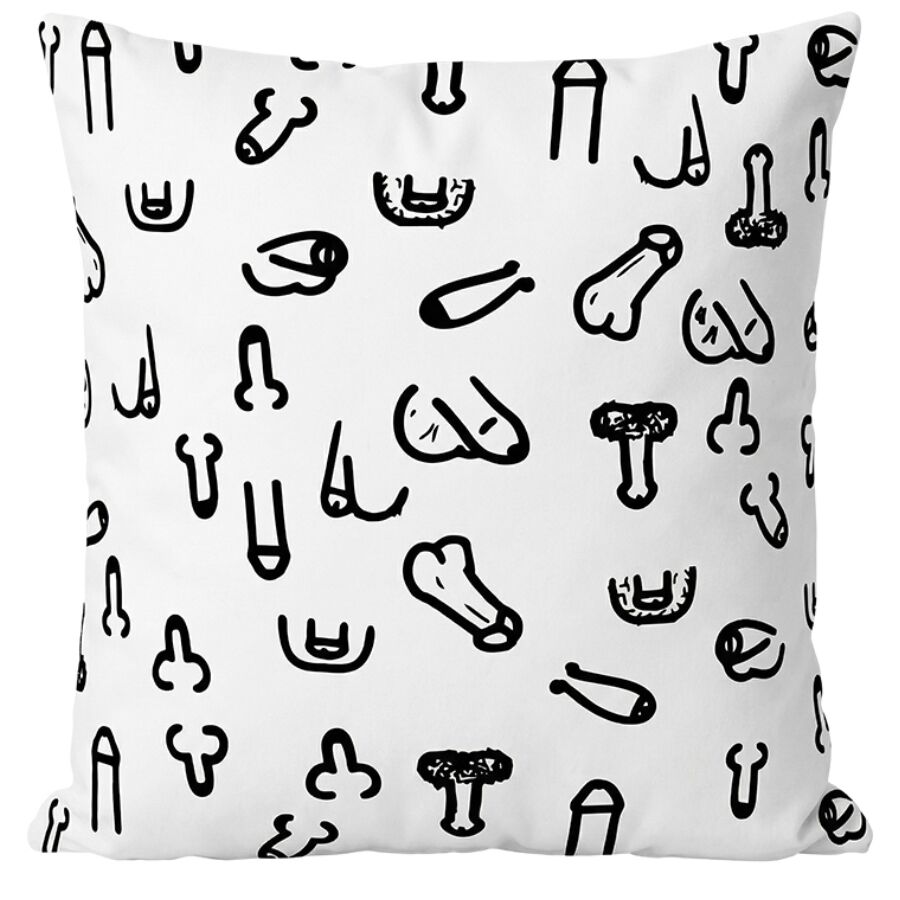DIABLO PICANTE - 30 X 30 PENIS CUSHION WHITE - Foto 1 DIABLO PICANTE - 30 X 30 PENIS CUSHION WHITE - sexbliss - Foto 1