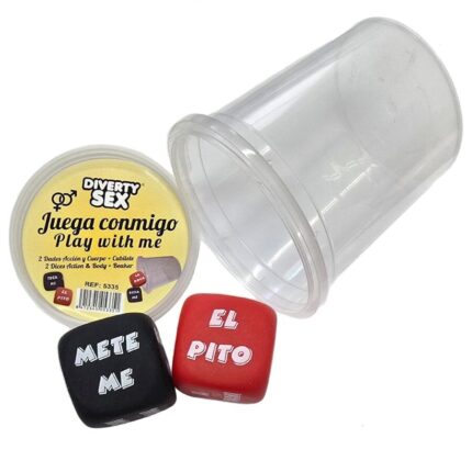 DIABLO PICANTE - DICE GAME VERB + BODY PART WITH CUP - sexbliss - Foto 1