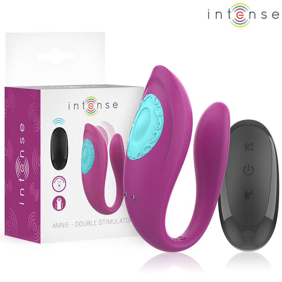 INTENSE - ANNIE U-SHAPED VIBRATOR AND STIMULATOR PURPLE REMOTE CONTROL - Foto 1 INTENSE - ANNIE U-SHAPED VIBRATOR AND STIMULATOR PURPLE REMOTE CONTROL - sexbliss - Foto 1