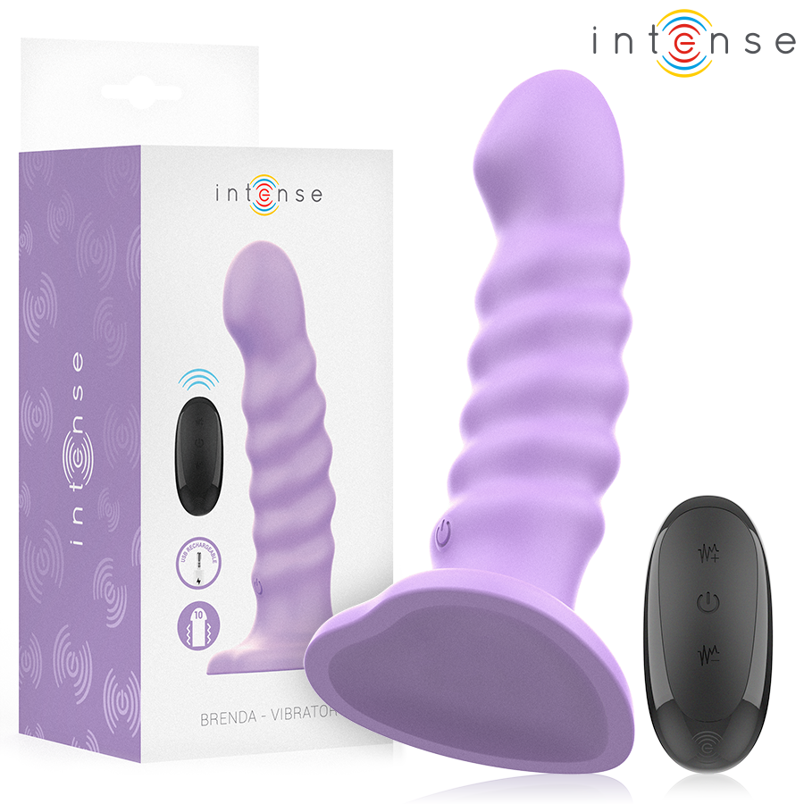 INTENSE - BRENDA VIBRATOR SIZE M SPIRAL DESIGN 10 VIBRATIONS PURPLE REMOTE CONTROL - Foto 1 INTENSE - BRENDA VIBRATOR SIZE M SPIRAL DESIGN 10 VIBRATIONS PURPLE REMOTE CONTROL - sexbliss - Foto 1