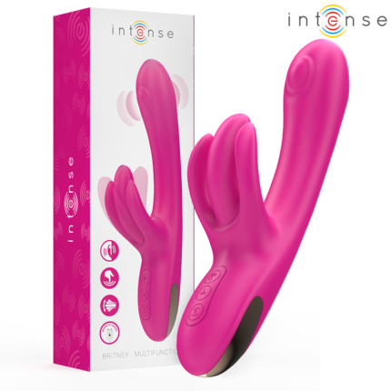 INTENSE - BRITNEY MULTIFUNCTION RABBIT VIBRATOR 23 CM PINK - sexbliss - Foto 1