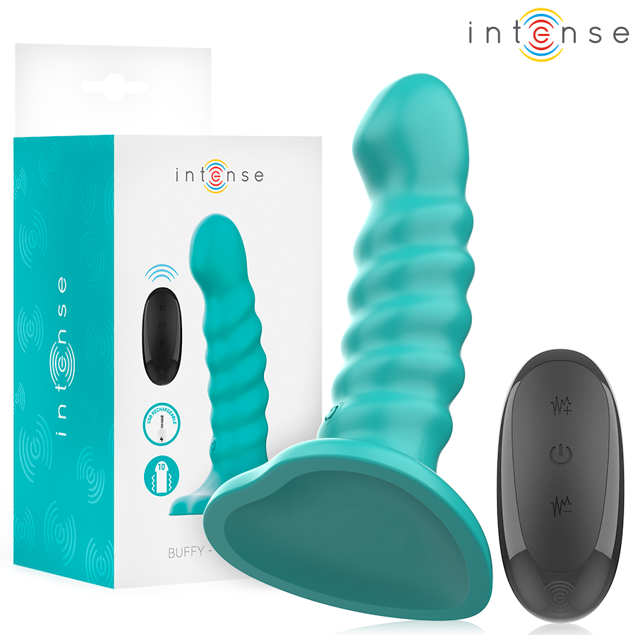 INTENSE - BUFFY VIBRATOR SIZE S SPIRAL DESIGN 10 VIBRATIONS BLUE REMOTE CONTROL - Foto 1 INTENSE - BUFFY VIBRATOR SIZE S SPIRAL DESIGN 10 VIBRATIONS BLUE REMOTE CONTROL - sexbliss - Foto 1