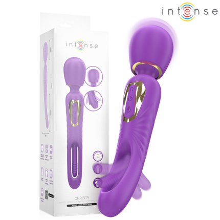 INTENSE - CHRISTY VIBRATING WAND WITH FLIPPING TONGUE - sexbliss - Foto 1