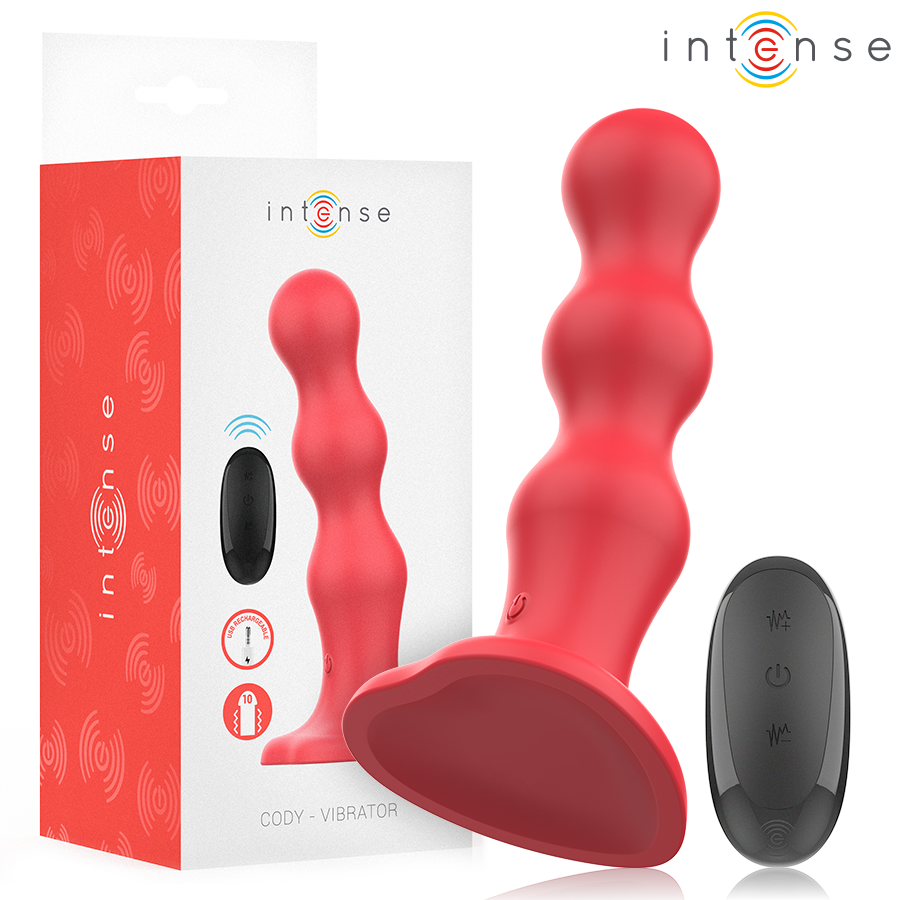INTENSE - CODY VIBRATOR WITH SUCTION CUP RED REMOTE CONTROL - Foto 1 INTENSE - CODY VIBRATOR WITH SUCTION CUP RED REMOTE CONTROL - sexbliss - Foto 1