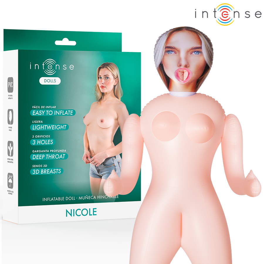 INTENSE DOLLS - NICOLE INFLATABLE DOLL WITH THREE ORIFICES - Foto 1 INTENSE DOLLS - NICOLE INFLATABLE DOLL WITH THREE ORIFICES - sexbliss - Foto 1