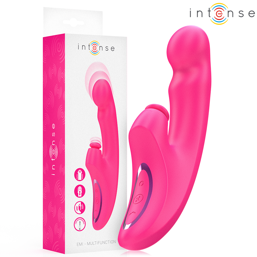 INTENSE - EMI VIBRATOR 13.5 CM MULTIFUNCTION 3 IN 1 10 VIBRATIONS PINK - Foto 1 INTENSE - EMI VIBRATOR 13.5 CM MULTIFUNCTION 3 IN 1 10 VIBRATIONS PINK - sexbliss - Foto 1