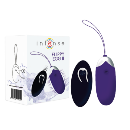 INTENSE - FLIPPY II VIBRATING EGG WITH REMOTE CONTROL PURPLE - sexbliss - Foto 1