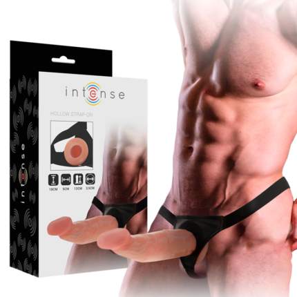 INTENSE - HOLLOW HARNESS WITH DILDO 18 X 3.5 CM - sexbliss - Foto 1