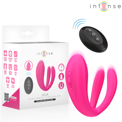 INTENSE - JULIA DOUBLE VIBRATOR CLAMP STIMULATOR REMOTE CONTROL - sexbliss - Foto 1