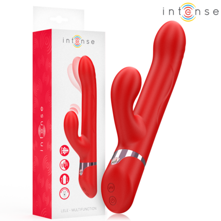 INTENSE - LELE MULTIFUNCTION VIBRATOR ROTATING & OSCILLATION & STIMULATION RED - sexbliss - Foto 1