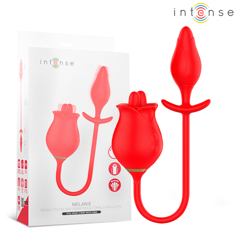 INTENSE - MELANIE DOUBLE CLITORIS STIMULATOR WITH ZIGZAG TONGUE - Foto 1 INTENSE - MELANIE DOUBLE CLITORIS STIMULATOR WITH ZIGZAG TONGUE - sexbliss - Foto 1