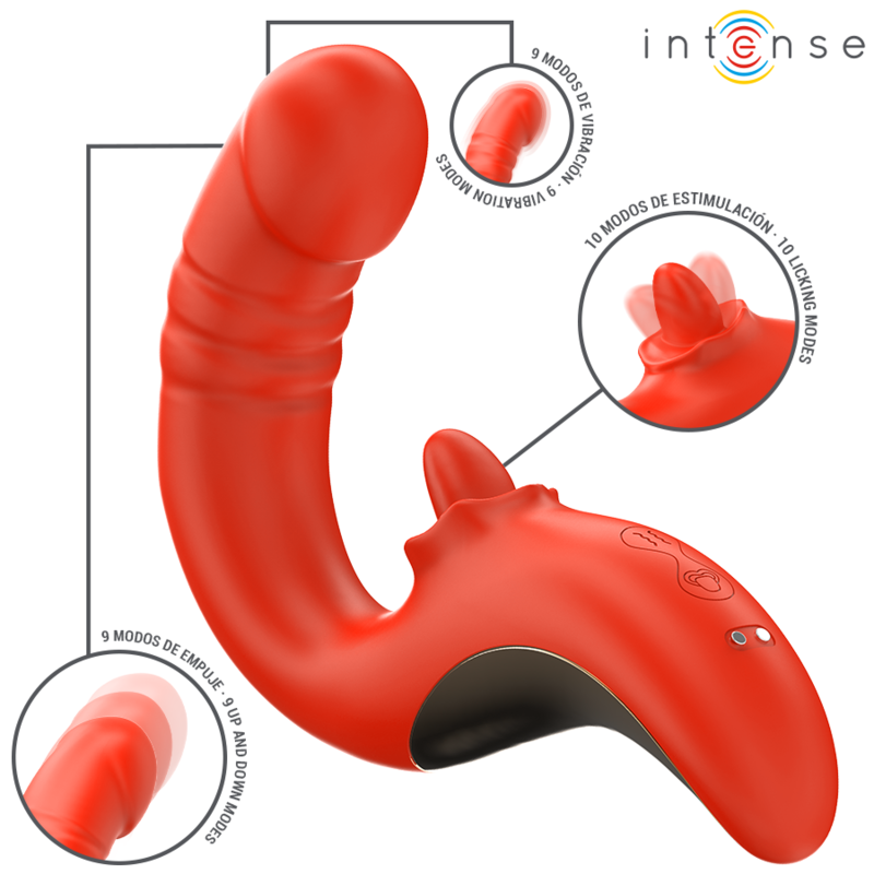 INTENSE - PAULINA VIBRATOR AND STIMULATOR IN U SHAPE RED - Foto 1 INTENSE - PAULINA VIBRATOR AND STIMULATOR IN U SHAPE RED - sexbliss - Foto 1