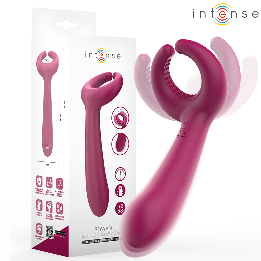 INTENSE - ROWAN INCLUSIVE COUPLE VIBRATOR - Foto 1 INTENSE - ROWAN INCLUSIVE COUPLE VIBRATOR - sexbliss - Foto 1