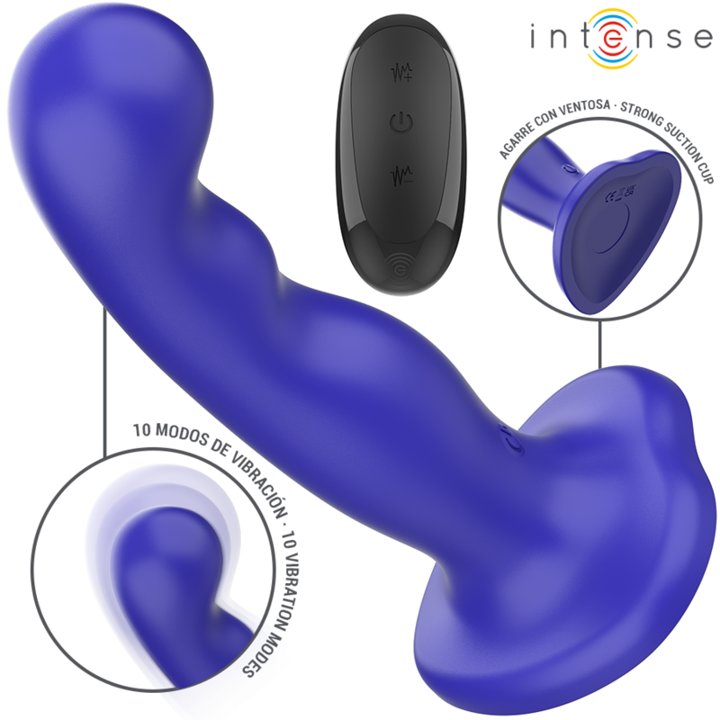 INTENSE - SHORTY VIBRATOR WITH SUCTION CUP BLUE REMOTE CONTROL - Foto 1 INTENSE - SHORTY VIBRATOR WITH SUCTION CUP BLUE REMOTE CONTROL - sexbliss - Foto 1