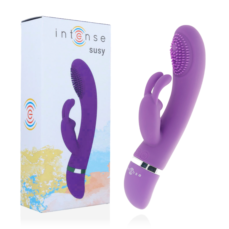 INTENSE - SUSY SILICONE RABBIT LILAC OSCILLATING VIBRATOR - Foto 1 INTENSE - SUSY SILICONE RABBIT LILAC OSCILLATING VIBRATOR - sexbliss - Foto 1