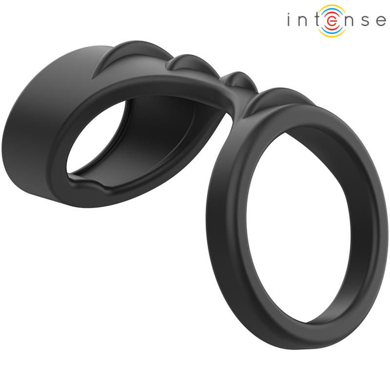 INTENSE - THEO DOUBLE SILICONE PENIS RING BLACK MODEL 3 - Foto 1 INTENSE - THEO DOUBLE SILICONE PENIS RING BLACK MODEL 3 - sexbliss - Foto 1