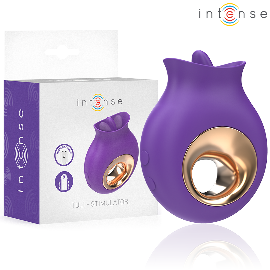 INTENSE - TULI CLITORIS STIMULATOR 9 VIBRATIONS & 9 OSCILLATIONS PURPLE - Foto 1 INTENSE - TULI CLITORIS STIMULATOR 9 VIBRATIONS & 9 OSCILLATIONS PURPLE - sexbliss - Foto 1