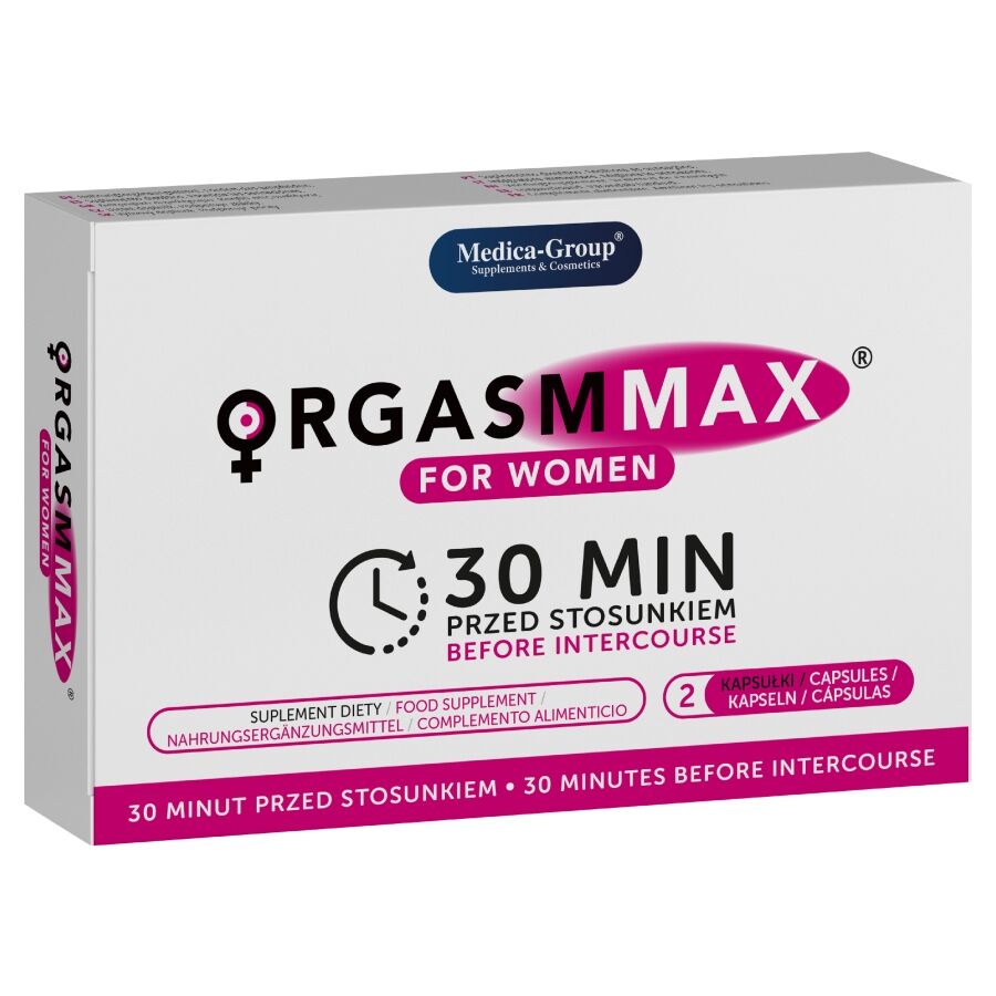 MEDICA GROUP - ORGASM MAX FOR WOMEN 2 CAPSULES - Foto 1 MEDICA GROUP - ORGASM MAX FOR WOMEN 2 CAPSULES - sexbliss - Foto 1