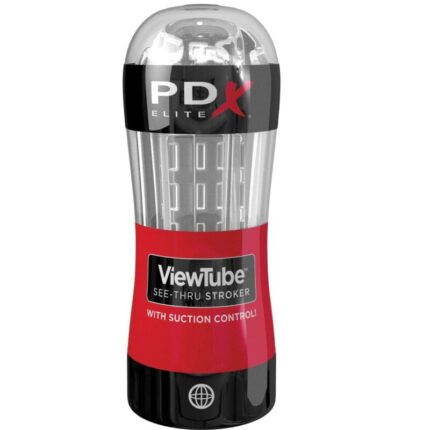 PDX ELITE - STROKER MASTURBATOR VIEWTUBE CONTROL SUCTION CLEAR - sexbliss - Foto 1