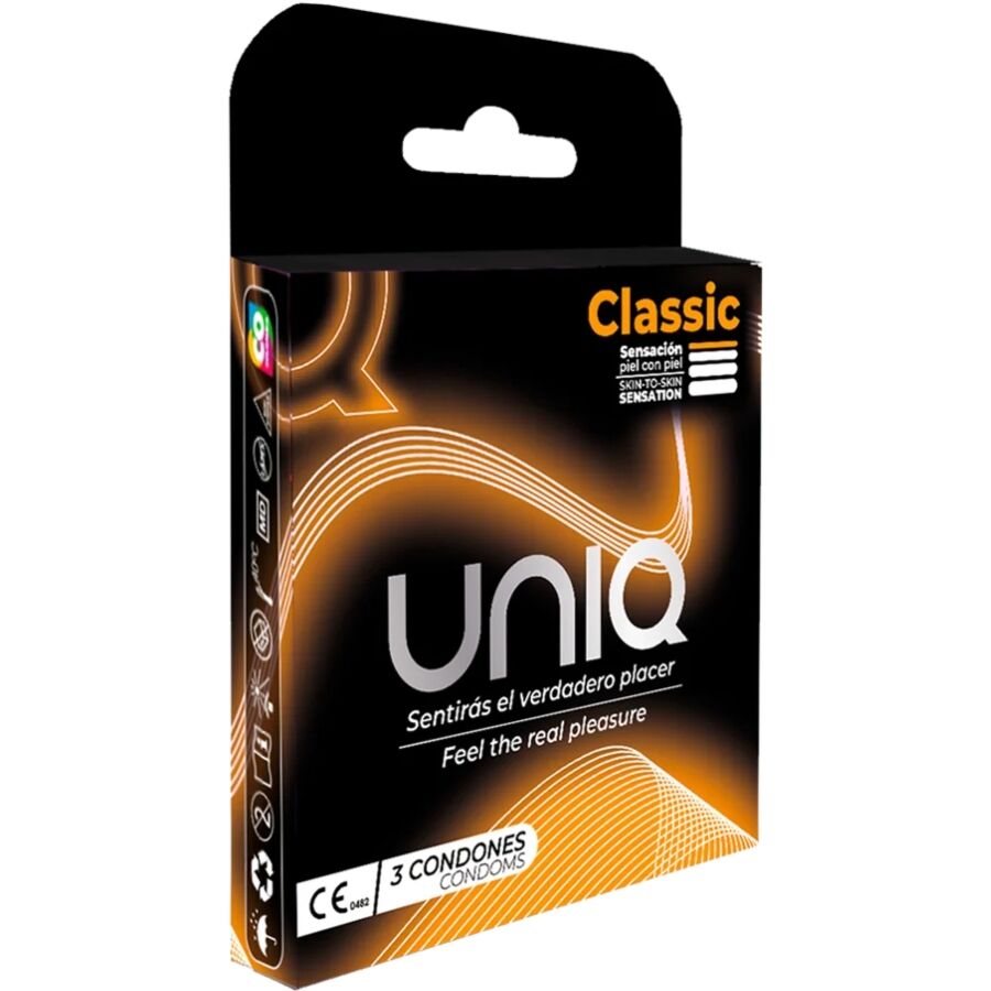 UNIQ - CLASSIC LATEX FREE CONDOMS 3 UNITS - Foto 1 UNIQ - CLASSIC LATEX FREE CONDOMS 3 UNITS - sexbliss - Foto 1