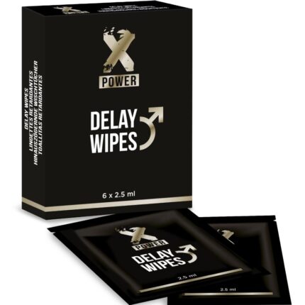 X POWER - DELAY WIPES 6 UNITS - sexbliss - Foto 1