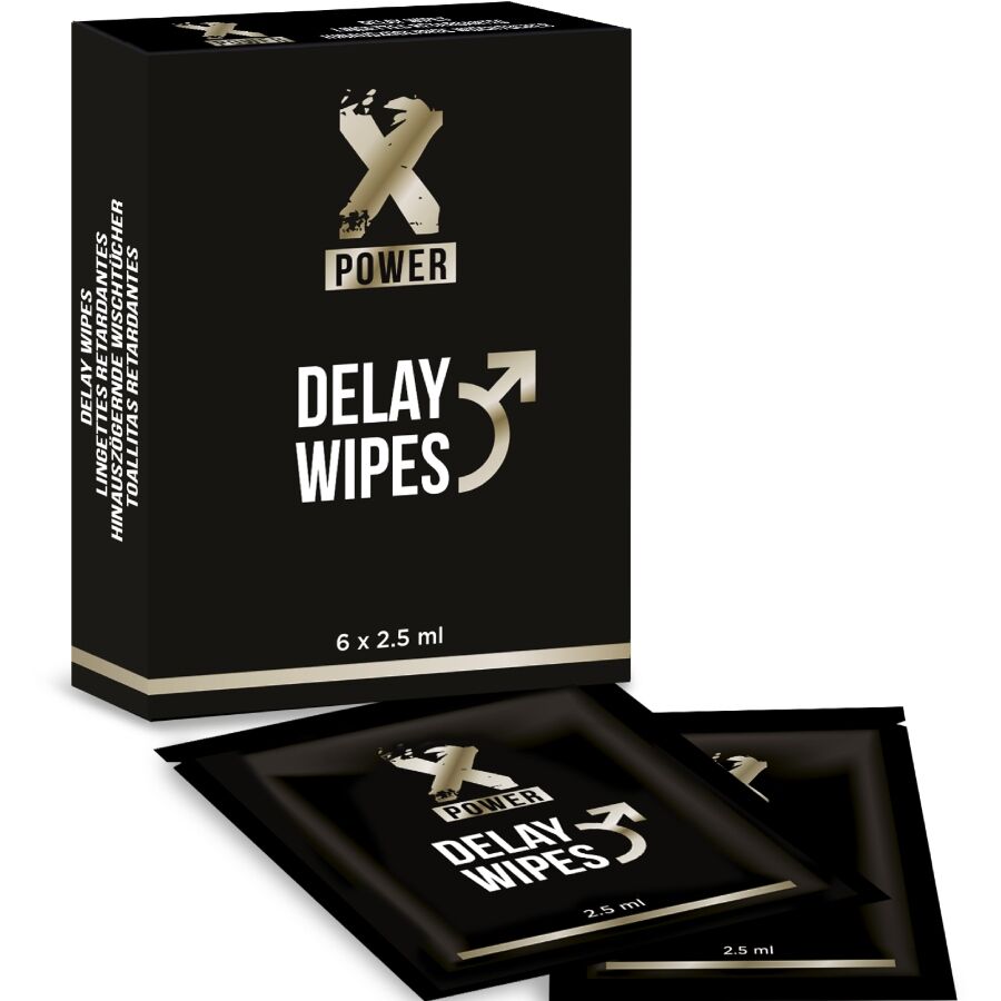 X POWER - DELAY WIPES 6 UNITS - Foto 1 X POWER - DELAY WIPES 6 UNITS - sexbliss - Foto 1